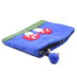 Ancient Wisdom Set of 3 Natural Felt Zipper Pouches - Mystic Mushrooms - Image 4