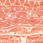 PAW Lucky Elephant Design Red & Cream Pet Bed (60 × 50 × 14cm) - Image 7