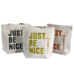 Ancient Wisdom 'Just Be Nice' Design Eco Cotton Bag (Assorted) - Image 2