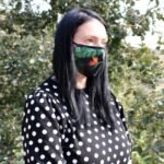 Ancient Wisdom Adult Reusable Fashion Face Covering – Green Jungle Design - Image 4