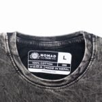 Nomad Sari Unisex Stonewashed Charcoal Compass of Life Cotton T-Shirt (Large) - Image 8