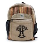 Ancient Wisdom Hemp & Cotton Bohdi Tree Design Large Backpack