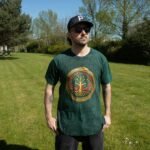 Nomad Sari Unisex Stonewashed Green Tree of Life Cotton T-Shirt (Large) - Image 8