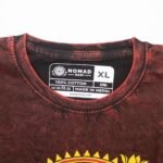 Nomad Sari Unisex Stonewashed Maroon Dragon Mandala Cotton T-Shirt (XL) - Image 6