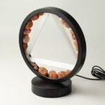 Ancient Wisdom Carnelian & Selenite Gemstone Halo Lamp - Fire - Image 5