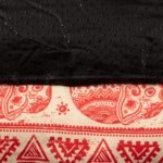 PAW Lucky Elephant Design Red & Cream Pet Bed (60 × 50 × 14cm) - Image 4