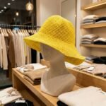 Nomad Sari Plain Yellow Floppy Straw Sun Hat - Image 6