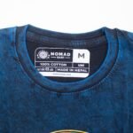 Nomad Sari Unisex Stonewashed Blue Stay Wild Moon Child Cotton T-Shirt (Medium) - Image 6
