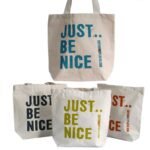 Ancient Wisdom 'Just Be Nice' Design Eco Cotton Bag (Assorted)