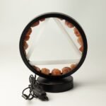 Ancient Wisdom Carnelian & Selenite Gemstone Halo Lamp - Fire - Image 6
