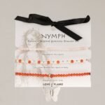 Ancient Wisdom Nymph Spirit Gemstone Bracelet Set - Love & Flame