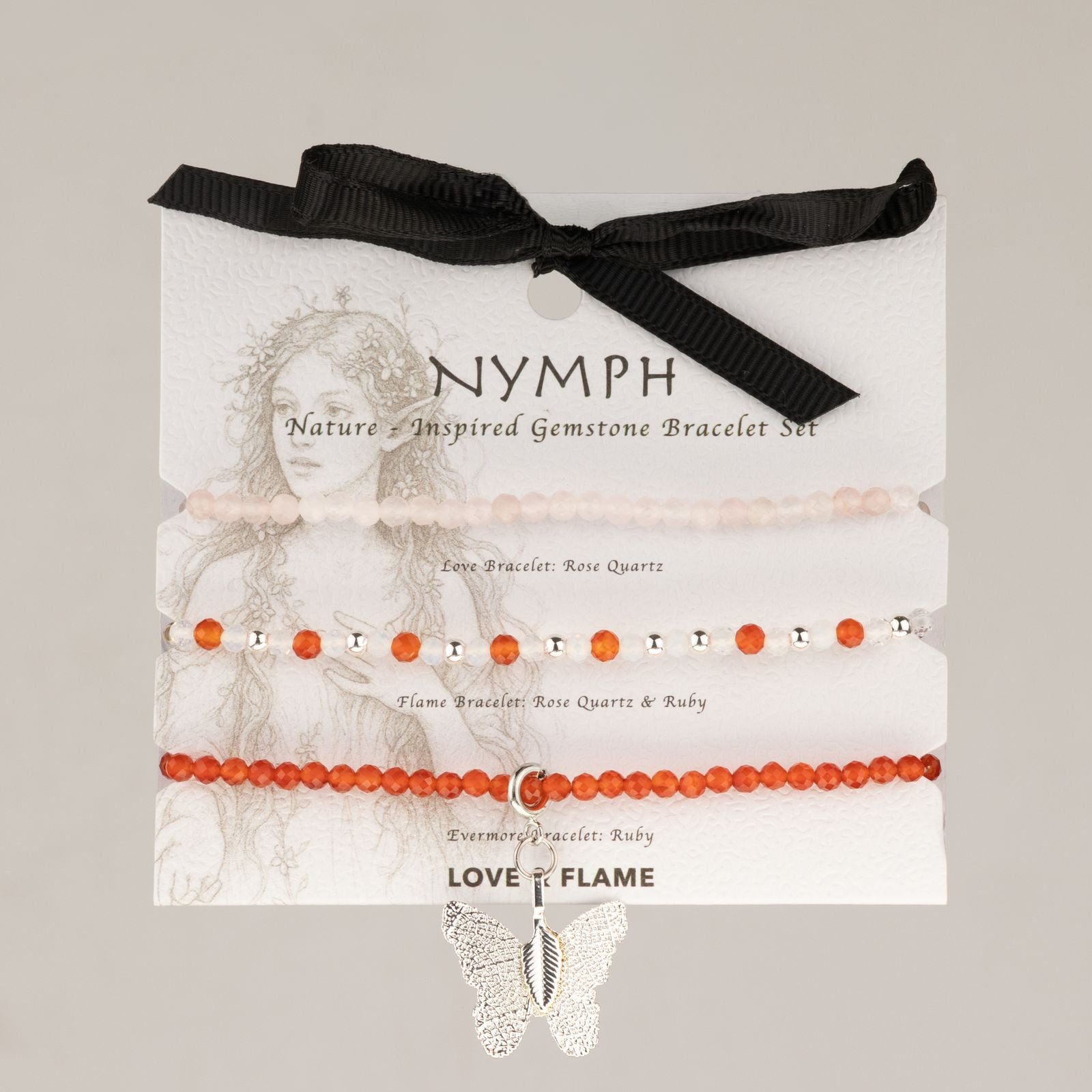 bG9jYWw6Ly9tZWRpYS8xTS9DQy82MFIzMEMxSjZSVzNDQzFNLzIyYjE4YmQwLmpwZw-1.jpg Ancient Wisdom Nymph Spirit Gemstone Bracelet Set - Love & Flame - Image 1