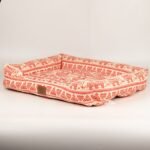 PAW Lucky Elephant Design Red & Cream Pet Bed (60 × 50 × 14cm) - Image 3