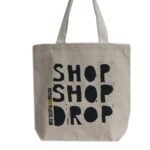 Ancient Wisdom ‘Shop Shop Drop’ Design Eco Cotton Bag (Assorted) - Image 3