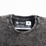 Nomad Sari Unisex Stonewashed Charcoal Rebel Cotton T-Shirt (Small) - Image 3