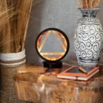 Ancient Wisdom Carnelian & Selenite Gemstone Halo Lamp - Fire - Image 7