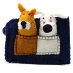 Ancient Wisdom Felt Pouch with Puppy Pals Finger Puppets
