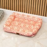 PAW Lucky Elephant Design Red & Cream Pet Bed (60 × 50 × 14cm) - Image 5