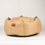PAW Medium Royal Crown Sand & Grey Pet Bed (50 × 50 × 26cm) - Image 3