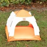 PAW Beige & Orange Pet Bed Tent (58 × 58 × 48cm) - Image 5