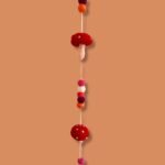 Ancient Wisdom Felt Redtop Mushrooms Wall Hanging - Image 3