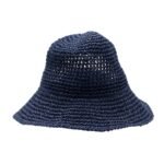 Nomad Sari Plain Navy Blue Floppy Straw Sun Hat - Image 2