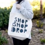 Ancient Wisdom ‘Shop Shop Drop’ Design Eco Cotton Bag (Assorted) - Image 5