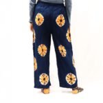 Nomad Sari Blue & Orange Japanese Style Lounge Pants (Large) - Image 4
