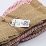 Ancient Wisdom Pure Soft Jute & Cotton Mesh Bag – Rose - Image 3