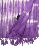 Ancient Wisdom Lavender Stripes & Motiff Boho Java Art Stole/Scarf (62 x 200cm) - Image 4