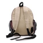 Ancient Wisdom Hemp & Cotton Zig Zag Zips Style Small Backpack - Image 3