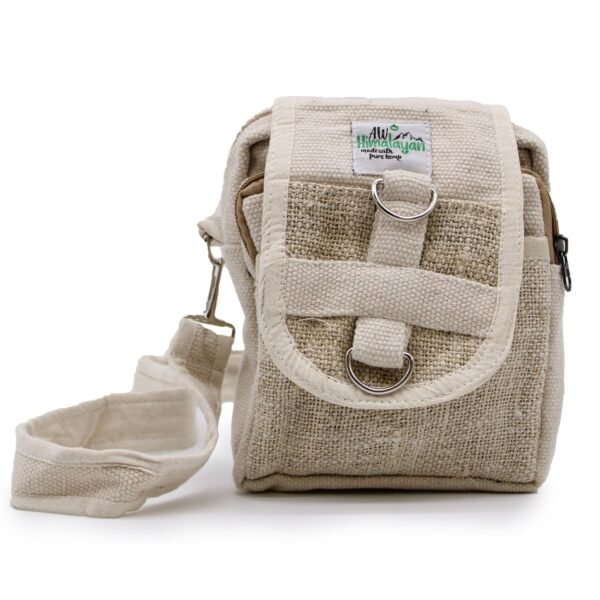 Ancient Wisdom Natural Hemp & Cotton Body-Cross Travel Bag