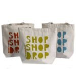 Ancient Wisdom ‘Shop Shop Drop’ Design Eco Cotton Bag (Assorted) - Image 4