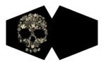 Ancient Wisdom Adult Reusable Fashion Face Covering – Flower Skull Design - Image 2