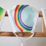 Ancient Wisdom Children’s Reusable Fashion Face Mask – Rainbow Design - Image 2
