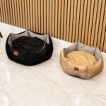 PAW Large Royal Crown Black & Grey Pet Bed (50 × 50 × 26cm) - Image 9