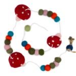 Ancient Wisdom Felt Redtop Mushrooms Wall Hanging