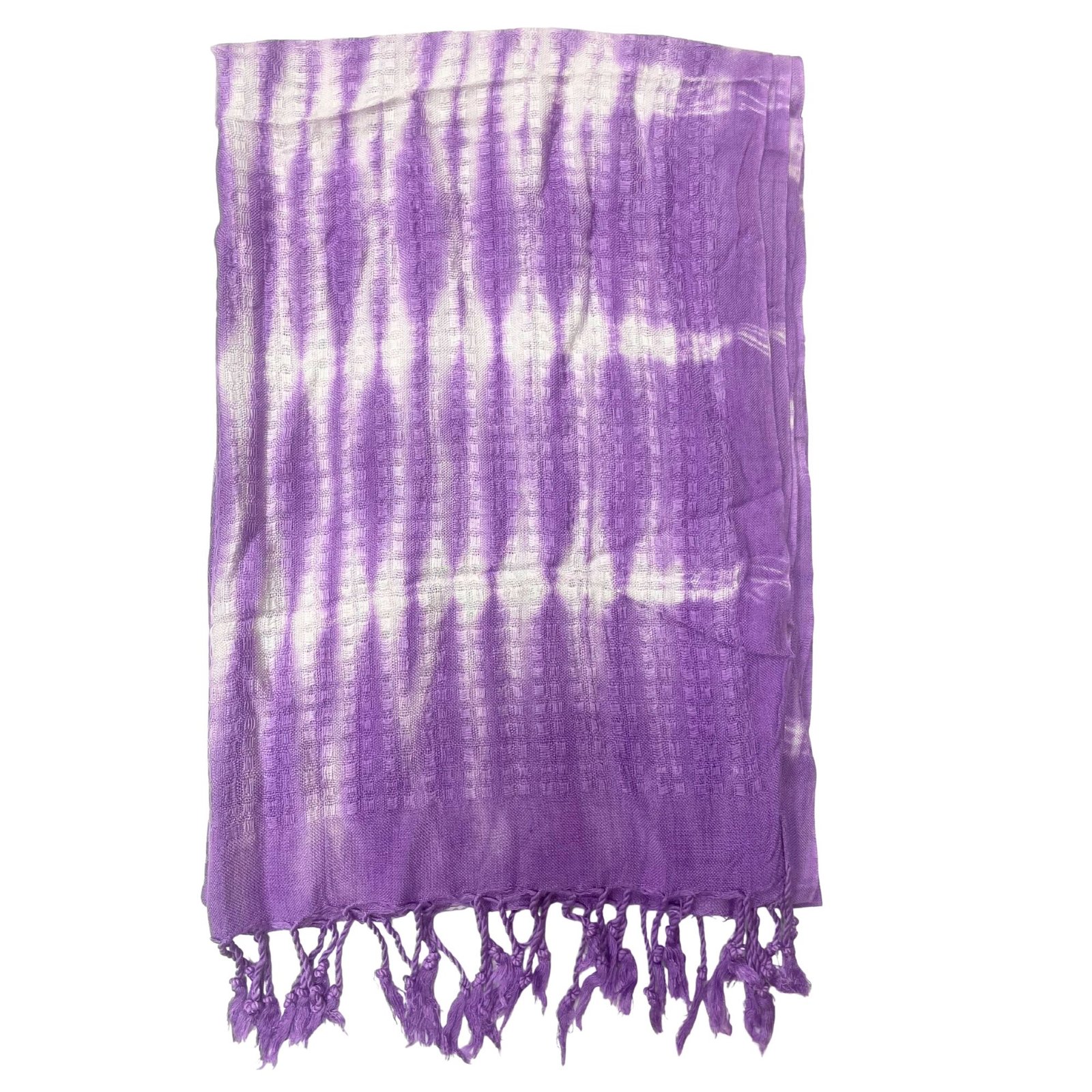 bG9jYWw6Ly9tZWRpYS8xUS9KRC82MFIzMEMxSjYwVjNKRDFRL2RjN2NiZWM0LmpwZWc.jpg Ancient Wisdom Lavender Stripes & Motiff Boho Java Art Stole/Scarf (62 x 200cm) - Image 1