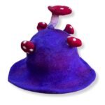 Ancient Wisdom Very Violet Felted Mushroom Hat