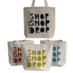 Ancient Wisdom ‘Shop Shop Drop’ Design Eco Cotton Bag (Assorted)