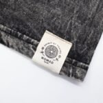 Nomad Sari Unisex Stonewashed Charcoal Rebel Cotton T-Shirt (Small) - Image 4