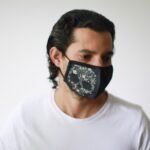 Ancient Wisdom Adult Reusable Fashion Face Covering – Flower Skull Design - Image 3