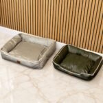 PAW Medium Khaki & Beige Pet Bed (70 × 60 × 15cm) - Image 10