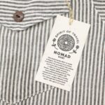Nomad Sari Men’s Grey Stone Stripes Grandad Shirt (Large) - Image 9