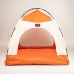 PAW Beige & Orange Pet Bed Tent (58 × 58 × 48cm) - Image 8