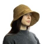 Nomad Sari Plain Natural Coffee Floppy Straw Sun Hat - Image 2