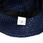 Nomad Sari Plain Navy Blue Floppy Straw Sun Hat - Image 5