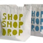 Ancient Wisdom ‘Shop Shop Drop’ Design Eco Cotton Bag (Assorted) - Image 2