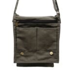 Ancient Wisdom Cotton Canvas Messenger Bag – Graphite - Image 2