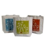 Ancient Wisdom Poppy Heads Design Eco Cotton Bag (Assorted) - Image 2
